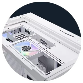 Thermaltake CTE C750 TG ARGB Snow, weiß, Glasfenster