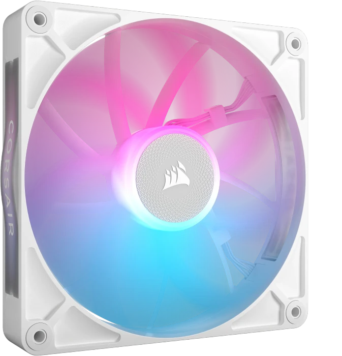 Corsair iCUE LINK RX140 RGB Starter Kit, weiß, LED-Steuerung, 140mm, 2er-Pack
