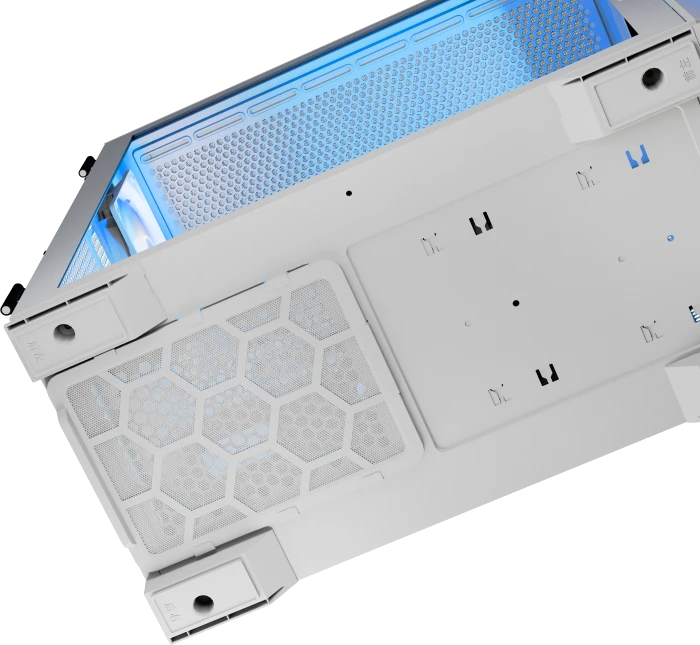 Modecom Horizon ARGB Flow White, Glasfenster