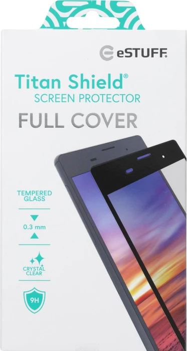 eSTUFF Titan Shield Full Cover Screen Protector für Samsung Galaxy A72 schwarz