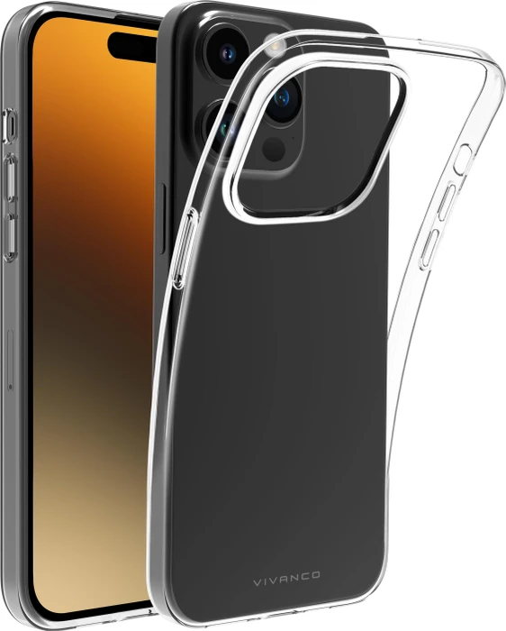 Vivanco Super Slim Cover für Apple iPhone 15 Pro Max transparent