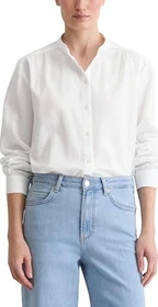 Marc O'Polo Relaxed Baumwoll-Satin Hemd langarm weiß (Damen)