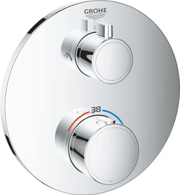 Grohe Grohtherm Thermostat-Brausebatterie mit integrierter 2-Wege-Umstellung chrom