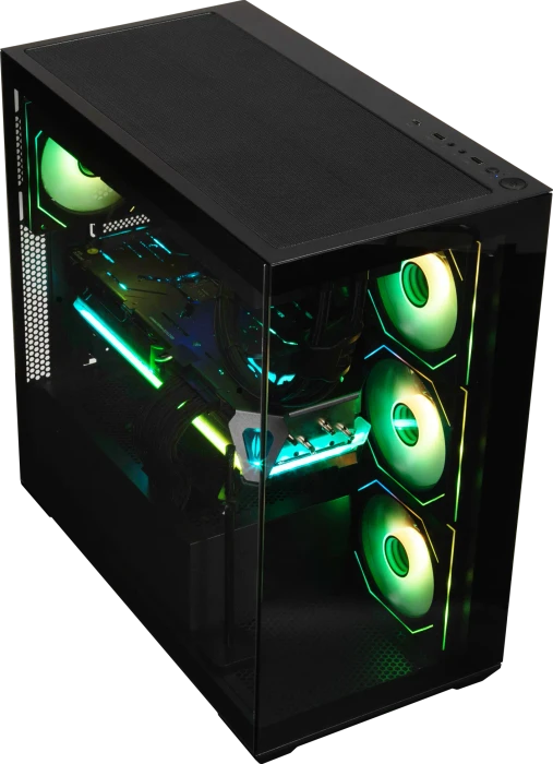 BitFenix CETO Black, 4A, Lüfter LED ARGB, Glasfenster