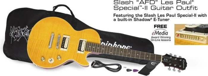 Epiphone Slash AFD Les Paul Special II Outfit AA Appetite Amber