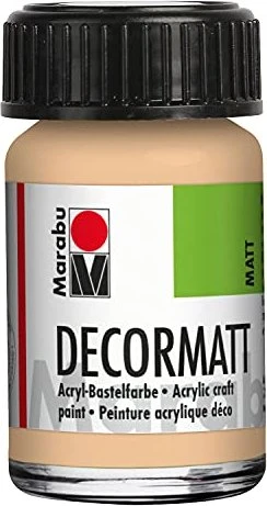 Marabu Decormatt Acryl Acrylfarbe, rosé beige, 15ml