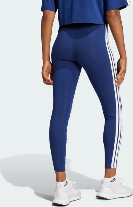 adidas Essentials 3-Streifen Cotton Leggings Hose lang dark blue/white (Damen)