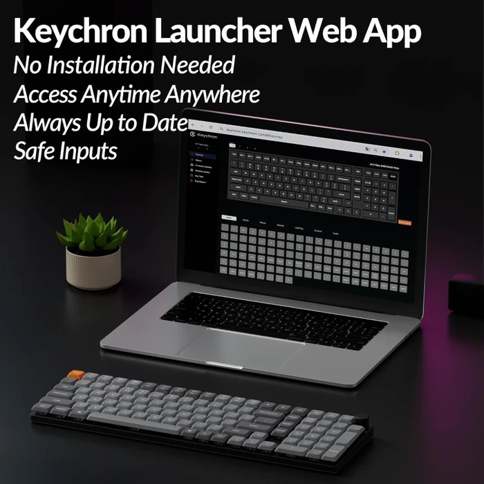 Keychron K17 Max, grau, LEDs weiß, Gateron LOW PROFILE 2.0 RED, USB/Bluetooth, UK