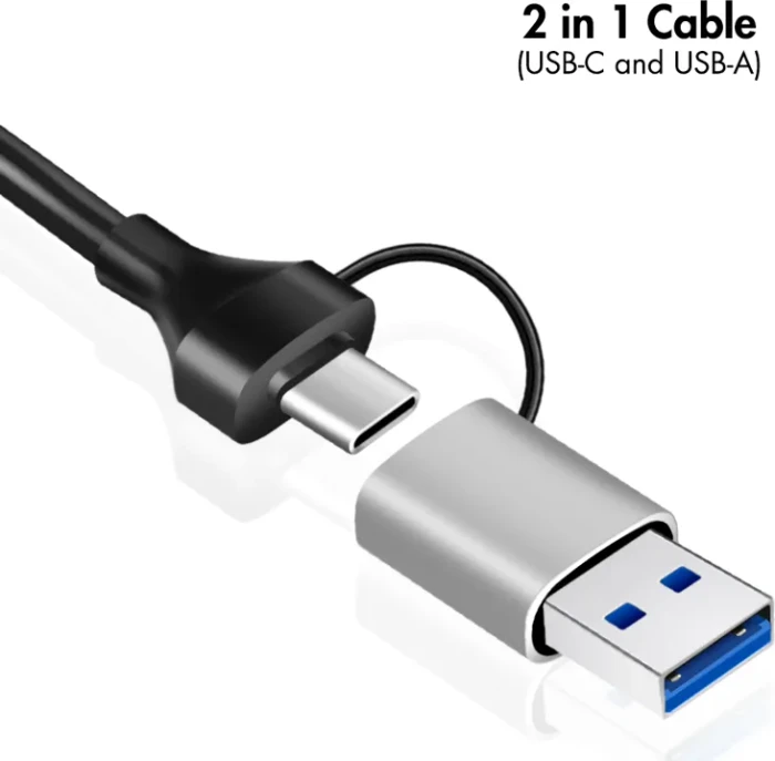 LogiLink LAN-Adapter 2.5G, RJ-45, USB-C 3.0 / USB-A 3.0 [Stecker]