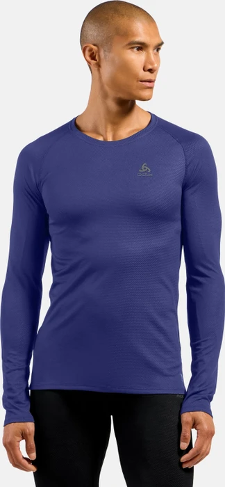 Odlo Active F-Dry Light Eco Funktionsshirt langarm skipper blue (Herren)