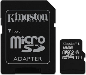 Kingston Industrial Temperature R90/W45 16GB Kit, UHS-I, Class 10 (SDCIT/16GB)