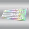 Hator Gravity X TKL Wired, weiß/silber, LEDs RGB, Aurum Orange rev.2.0, USB, US Vorschaubild