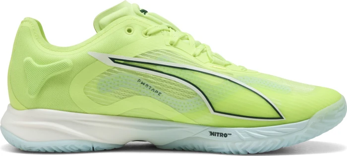 Puma Accelerate Nitro SQD 4 Handballschuhe fizzy light/green terrain/puma white/puma silver