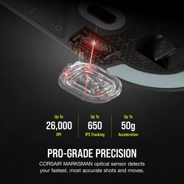 Corsair M75 AIR Ultra-Lightweight Wireless Gaming Mouse, schwarz, USB/Bluetooth