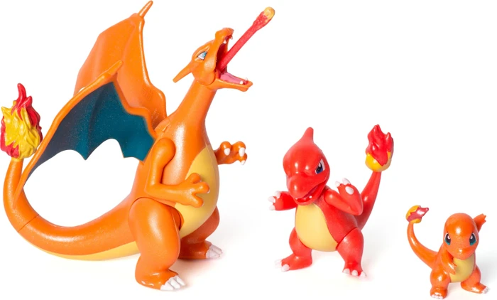 Jazwares Pokémon - Select Evolution Multi-pack Glumanda, Glutexo, Glurak
