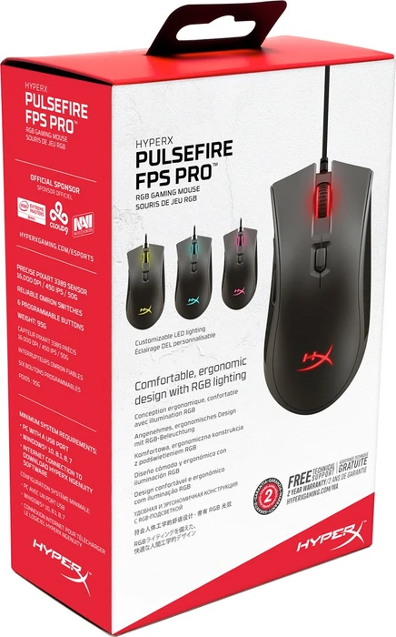 HP HyperX Pulsefire FPS Pro Gaming Mouse, USB