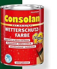 Consolan Wetterschutz-Farbe außen moosgrün, 750ml