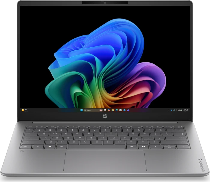 HP OmniBook 3 14-hz0157ng, Nouvelle Silver, Snapdragon X - X1-26-100, 8GB RAM, 512GB SSD, DE