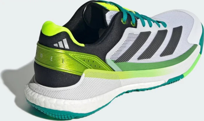 adidas Crazyquick Boost Padel cloud white/core black/lime burst (Herren)