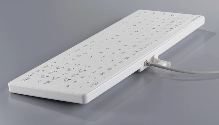 Renkforce RF-WPIK-500 Hygiene-Tastatur, weiß, USB, DE