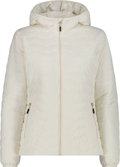 CMP Wattierte Stepp Kapuze Jacke weiß (Damen)