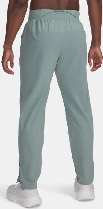 Under Armour Outrun The Storm Laufhose lang silica green/high vis yellow/reflective (Herren)
