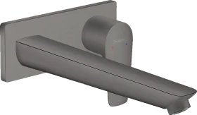 Hansgrohe Talis E Einhebel-Waschtischmischer Unterputz für Wandmontage mit Auslauf 22.5cm brushed black chrome