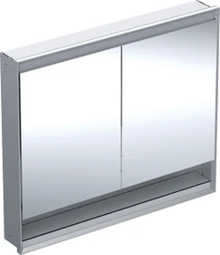 Geberit ONE Spiegelschrank ComfortLight, Nische, 2 Türen, UP-Montage, 105cm, Aluminium eloxiert