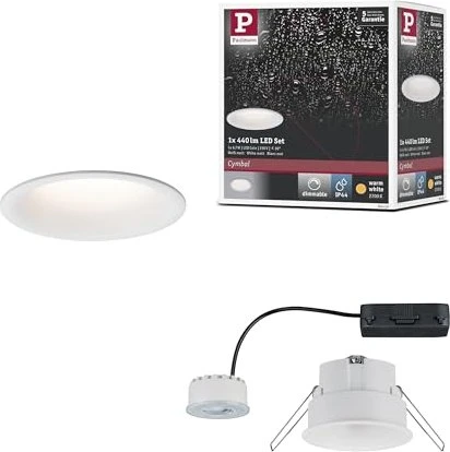 Paulmann Cymbal Coin 77mm rund warmweiß