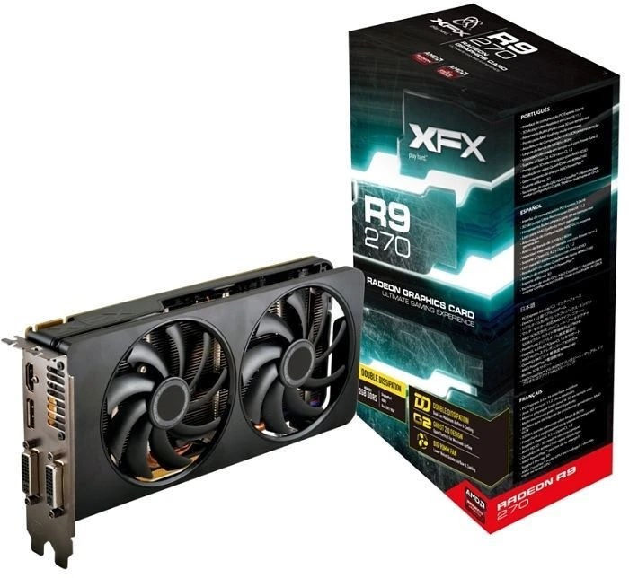 XFX Radeon R9 270 DD, 2GB GDDR5, 2x DVI, HDMI, DP