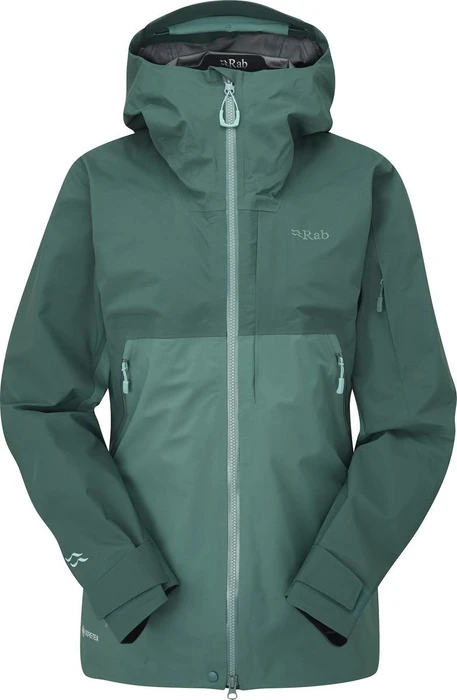 Rab Khroma Diffuse Gore-Tex Skijacke green slate/eucalyptus (Damen)