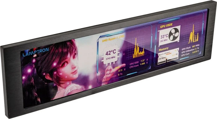Lamptron HM088 Hardware Monitor, 8.8"
