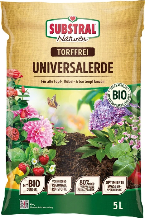 Evergreen Garden Care Substral Naturen Universalerde Torffrei, 5l