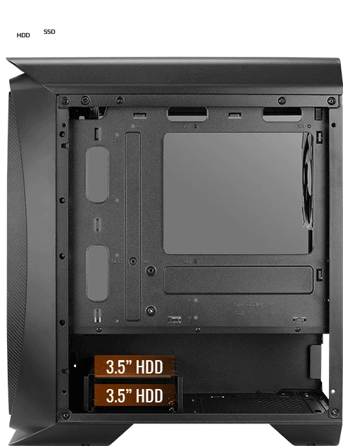 AeroCool Aero One Mini Eclipse, weiß, Glasfenster