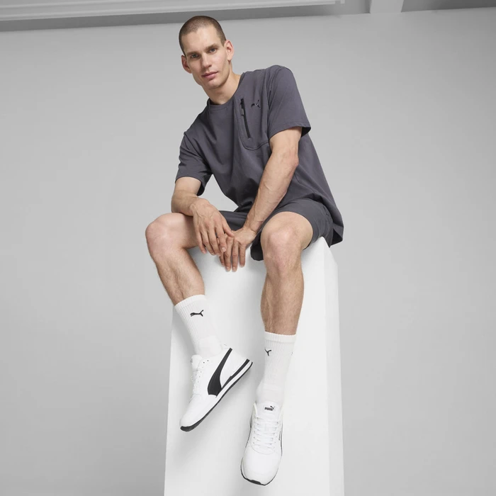 Puma ST Runner v4 Leather puma white/puma black/cast iron