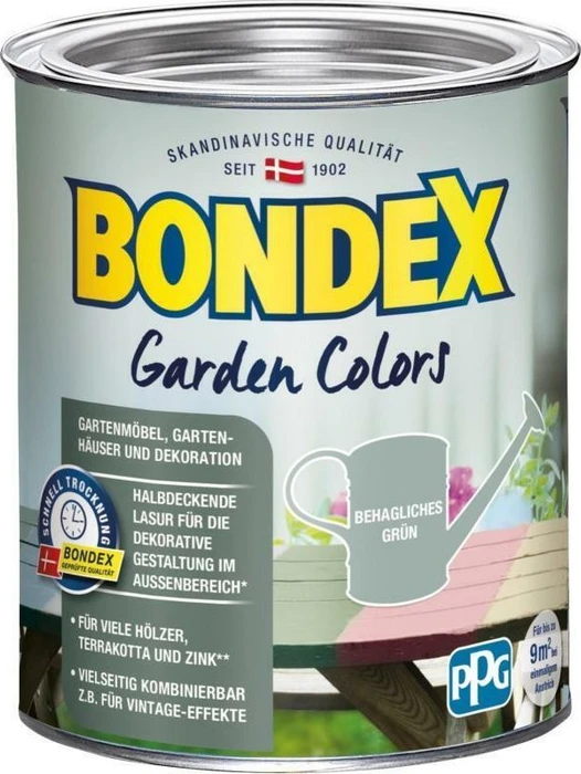 Bondex Garden Colors Lasur außen behagliches grün, 750ml