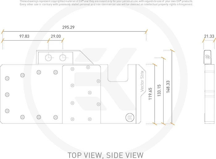 EK Water Blocks Quantum Line EK-Quantum Vector Strix RTX 2080 Ti D-RGB, Nickel, Acetal