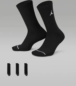 Nike Jordan Everyday Crew Socken schwarz/weiß, 3 Paare