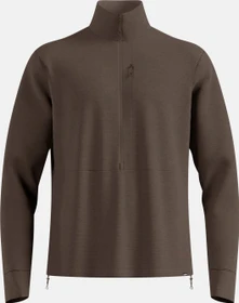 Odlo Essentials Multisport Midlayer Half Zip Funktionsshirt langarm brown granite (Herren)