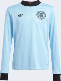 adidas Deutschland Anniversary Trikot langarm clear blue/black (Junior)