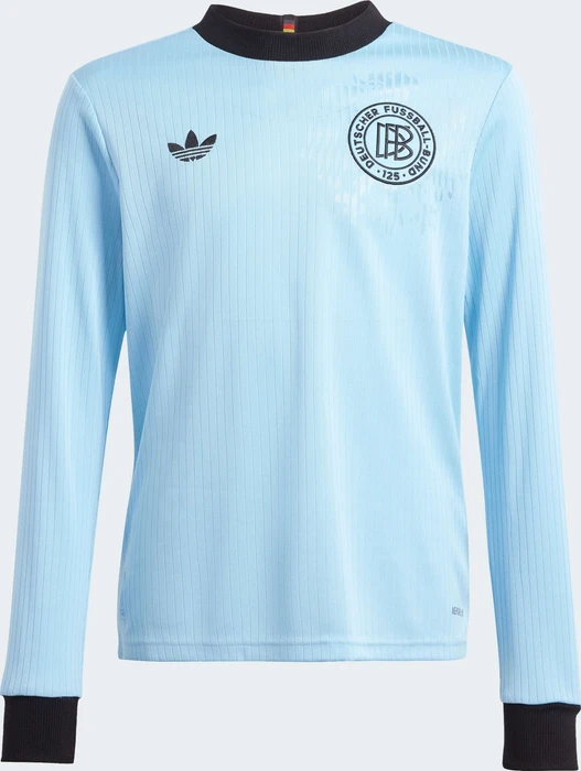 adidas Deutschland Anniversary Trikot langarm clear blue/black (Junior)