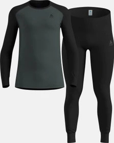 Odlo Active Warm Base Layer Set black/urban chic (Herren)