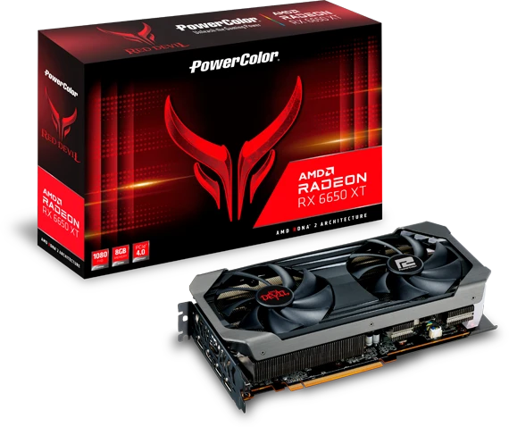 PowerColor Red Devil Radeon RX 6650 XT, 8GB GDDR6, HDMI, 3x DP