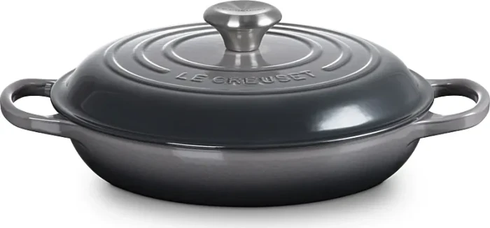 Le Creuset Gourmet-Profitopf Bräter aus Gusseisen rund 28cm 2.8l flint