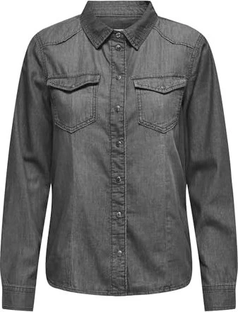 ONLY Alexa Jeans Hemd langarm (Damen)