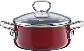 Riess Nouvelle Rosso Top 3000 Kasserolle mit Glasdeckel 20cm 2l