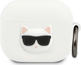 Karl Lagerfeld AirPods 3 Case Glitter Choupette weiß