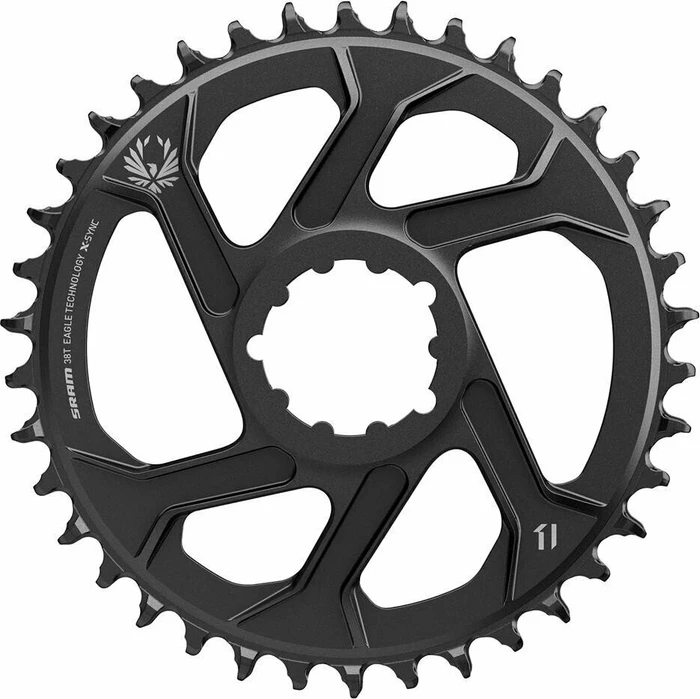 SRAM Eagle X-Sync 2 Direct Mount 6mm Offset 38 Zähne Kettenblatt schwarz