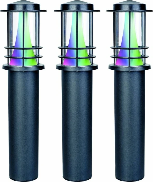 Müller Licht tint Petunia white+color LED Wegeleuchte, 3 Stück