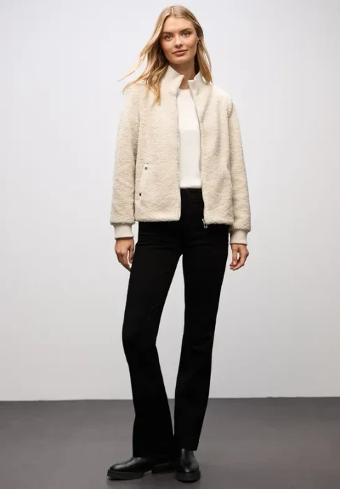 Street One Teddy mit Details Jacke soft fawn beige (Damen)